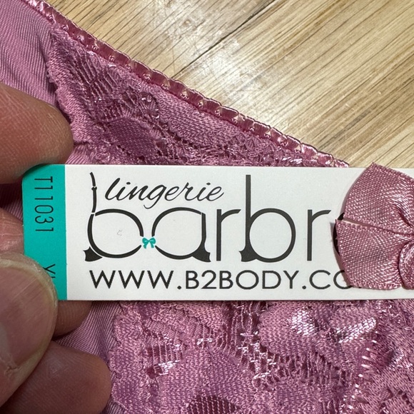 Set of Barbar B2Body.com Mauve Lace High-Waist Panties XL - Picture 2 of 8